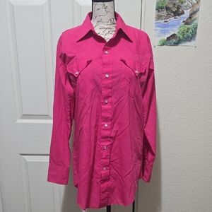 H Bar C Permanent Press California Ranchwear, Vibrant Pink, 15 1/2 33